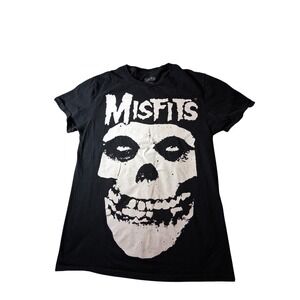 Misfits Fiend Skull Graphic Tee Black Punk Rock Band T-Shirt Small